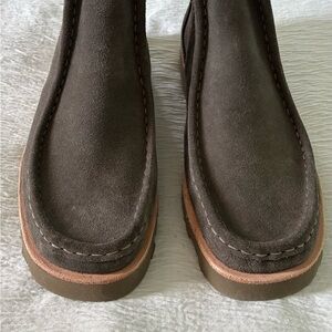 Brown Suede Ankle Boots